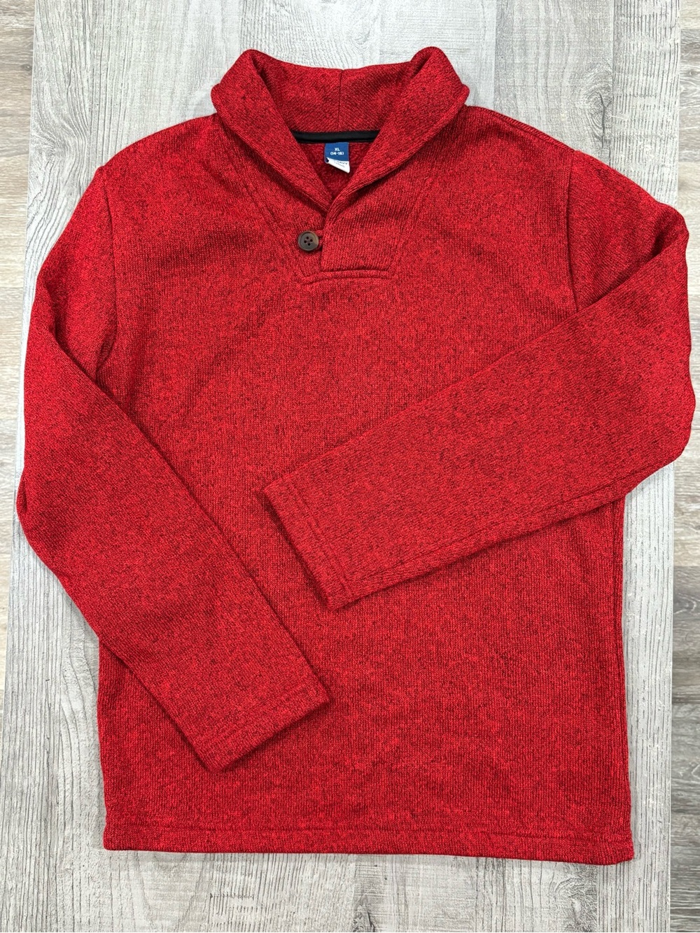 Old Navy Red Shawl-Collar Kids Sweater